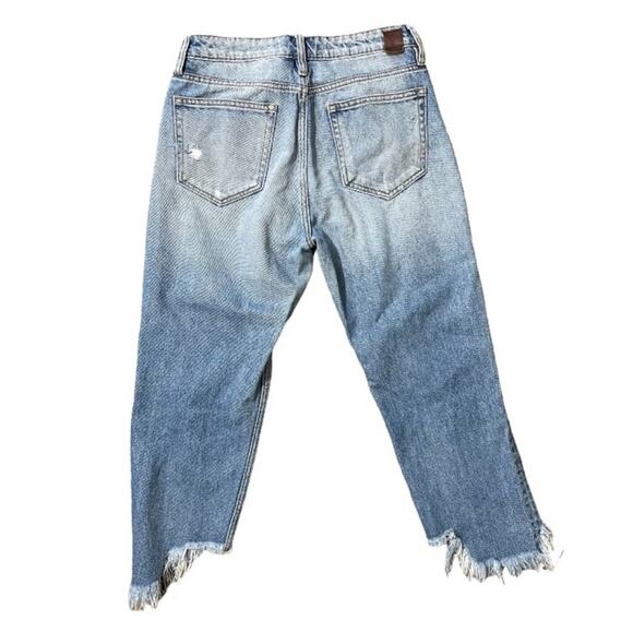 Hidden Jeans Fray Hem "What's Left To Say I'm Not Okay" High Waist Jeans Size 29 - Picture 3 of 6